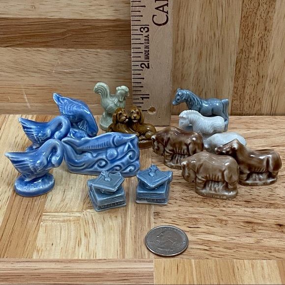 Vintage Lot WADE England Whimsies Miniature Animals Mini Figurine - Picture 3 of 14
